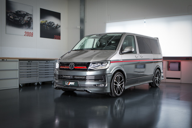 Обои картинки фото автомобили, volkswagen, t6, 2016г, abt, multivan