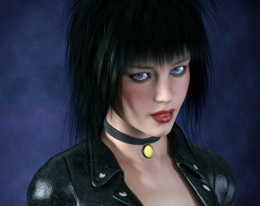 Картинка 3д+графика портрет+ portraits девушка взгляд фон