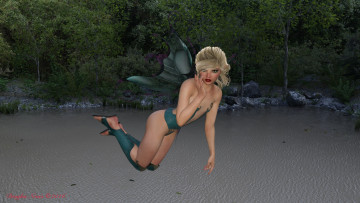 Картинка 3д+графика эльфы+ elves фон фея взгляд