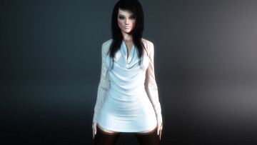 Картинка 3д+графика люди+ people девушка взгляд фон