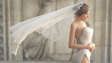 Картинка 3д+графика люди+ people фон девушка взгляд