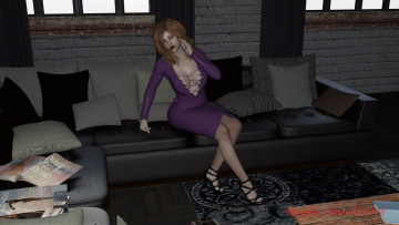 Картинка 3д+графика люди+ people фон взгляд девушка