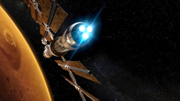 Картинка космос космические+корабли +космические+станции космический корабль полет вселенная галактика