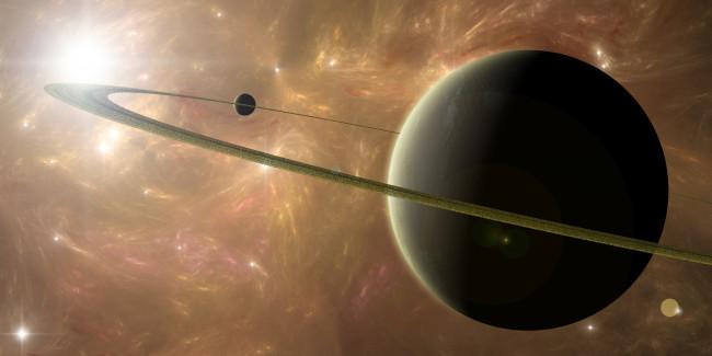 Обои картинки фото космос, арт, галактика, звезды, вселенная, планеты