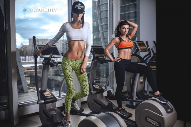 Обои картинки фото спорт, фитнес, девушки, гимнастика