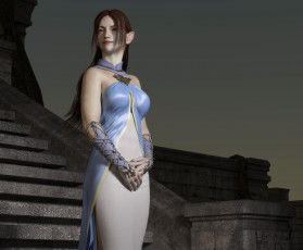 Картинка 3д+графика эльфы+ elves фон взгляд эльфийка