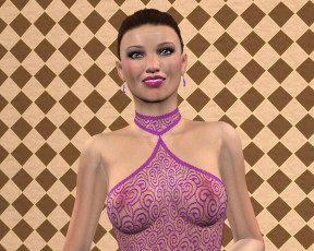 Картинка 3д+графика люди+ people взгляд девушка фон