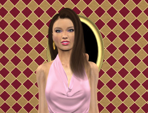 Картинка 3д+графика люди+ people девушка взгляд фон