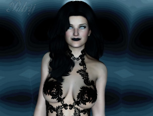 Картинка 3д+графика люди+ people девушка фон взгляд