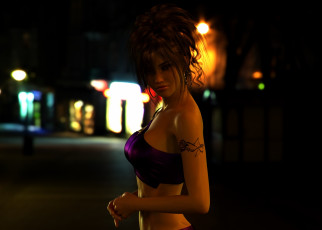 Картинка 3д+графика люди+ people фон взгляд девушка