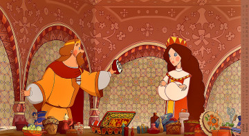 Картинка календари кино +мультфильмы царь девушка мужчина взгляд