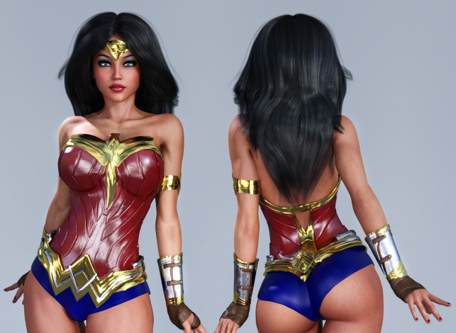 Обои картинки фото 3д графика, люди , people, фон, взгляд, девушка