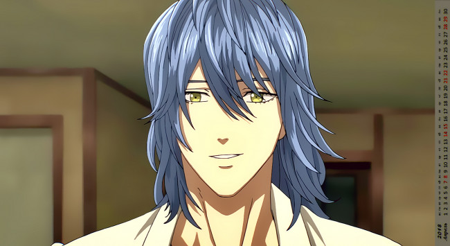 Обои картинки фото календари, аниме, лицо, взгляд, мужчина