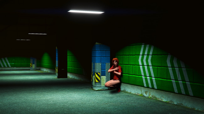 Обои картинки фото 3д графика, люди , people, фон, девушка, взгляд