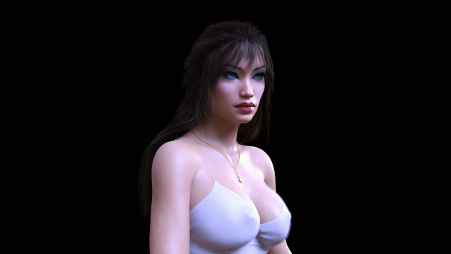 Обои картинки фото 3д графика, люди , people, фон, взгляд, девушка