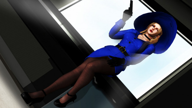 Обои картинки фото 3д графика, люди , people, фон, взгляд, девушка