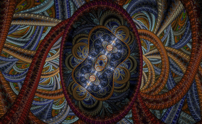 Обои картинки фото 3д графика, фракталы , fractal, деревья, лес, река, поток