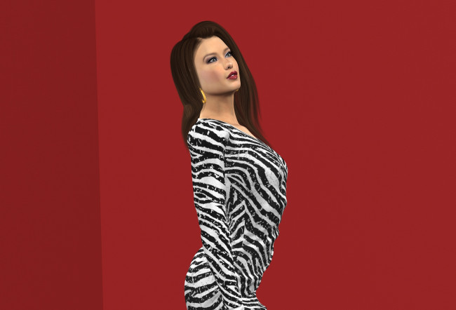 Обои картинки фото 3д графика, люди , people, фон, взгляд, девушка