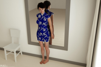 Картинка 3д+графика люди+ people девушка взгляд фон