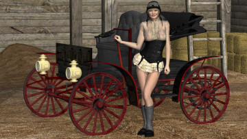 обоя 3д графика, люди , people, фон, взгляд, девушка