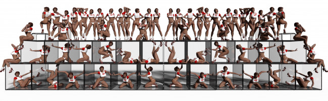 Обои картинки фото 3д графика, люди , people, фон, девушки, взгляд