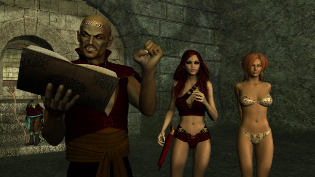 Обои картинки фото 3д графика, существа , creatures, фон, взгляд, девушка