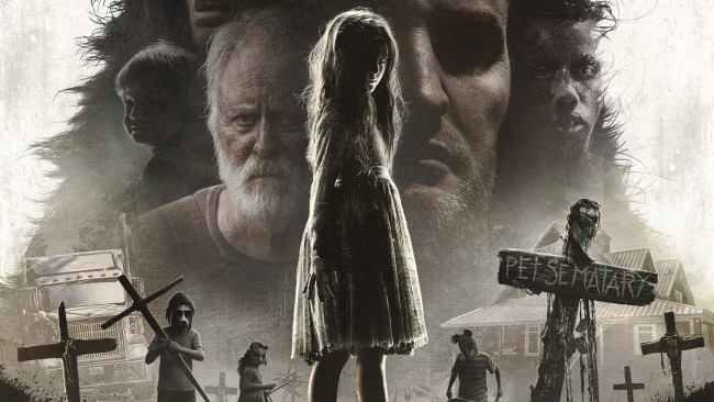 Обои картинки фото pet sematary , 2019, кино фильмы, -unknown , другое, фильмы, кладбище, домашних, животных, pet, sematary, постер, джейсон, кларк