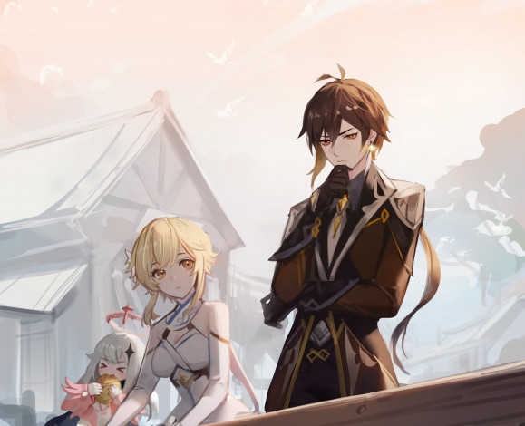 Обои картинки фото аниме, genshin impact, genshin, impact