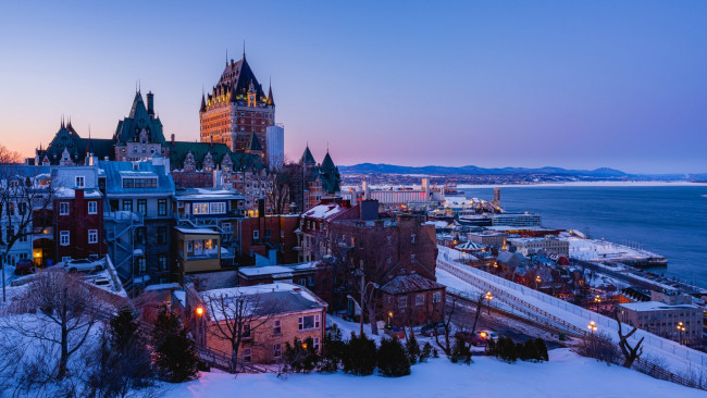 Обои картинки фото chateau frontenac, города, квебек , канада, chateau, frontenac