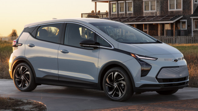 Обои картинки фото chevrolet bolt ev 2022, автомобили, chevrolet, bolt, ev, 2022