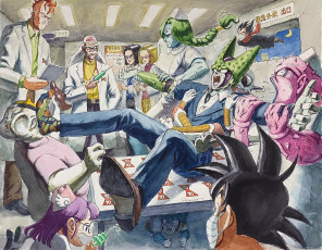 обоя аниме, dragon ball, драконий, жемчуг