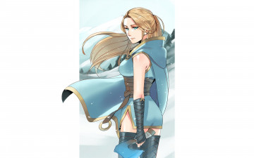 Картинка видео+игры league+of+legends ashe плащ