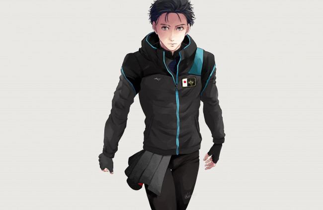 Обои картинки фото аниме, yuri on ice, юрий, на, льду