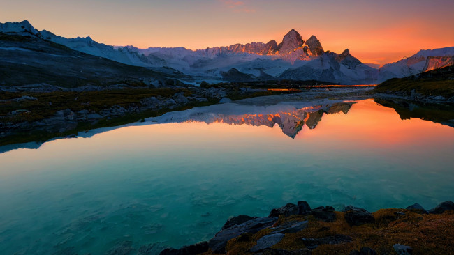 Обои картинки фото bachalp lake, switzerland, природа, реки, озера, bachalp, lake