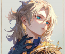 Картинка аниме genshin+impact парень