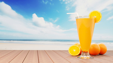 Картинка разное компьютерный+дизайн море лето небо облака синева океан доски бокал