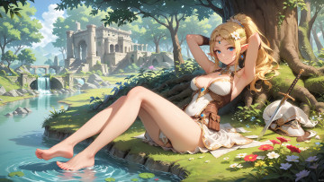 обоя фэнтези, эльфы, нейросети, графика, нейроарт, ai, art, нейронные, сети, рисунки, нейро, искусство, нейрографика, graphics, neuroart, neural, networks, drawings, neuro, neurography