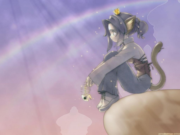 Обои картинки фото аниме, animals