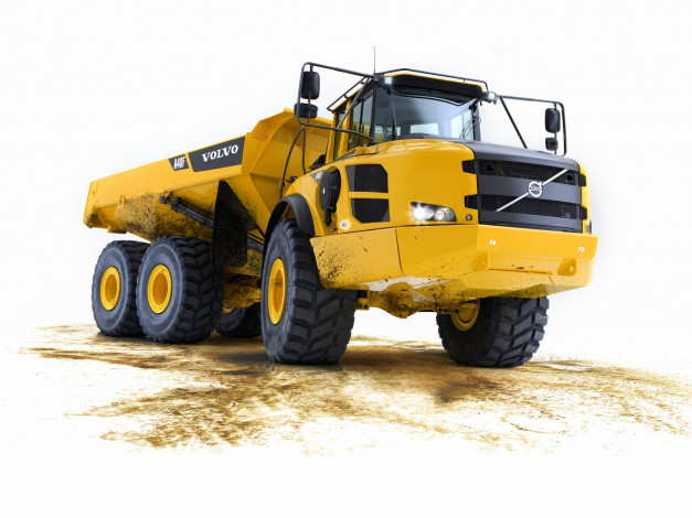Обои картинки фото техника, строительная, самосвал, volvo