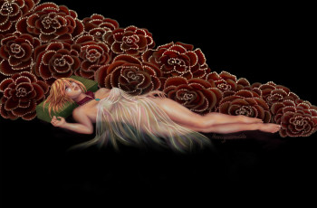 Картинка рисованные люди девушка