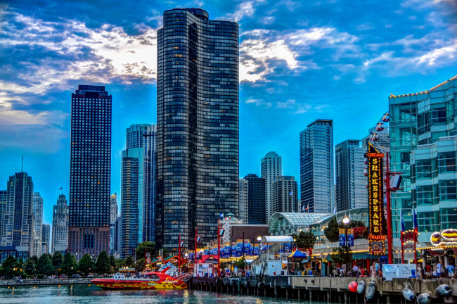 Обои картинки фото города, Чикаго, сша, небоскребы
