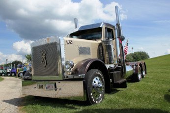 Картинка 2001+peterbilt+truck автомобили peterbilt motors company грузовики седельные сша тягачи классические