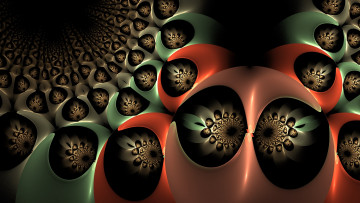 Картинка 3д+графика fractal+ фракталы фон цвета узор