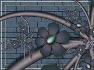 Картинка 3д+графика цветы+ flowers лепестки цвета фон узор