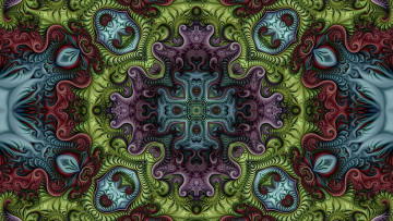 Картинка 3д+графика фракталы+ fractal фон цвета узор