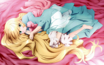 Картинка аниме gosick бант платье девушка victorica de blois кровать ткань