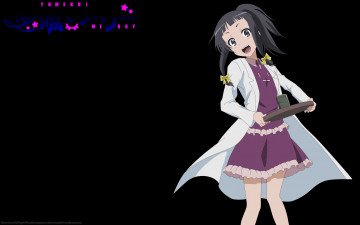 Картинка аниме yumekui+merry халат девушка поднос чашка бант kounagi yui