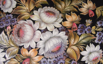 Картинка рисованное цветы живопись