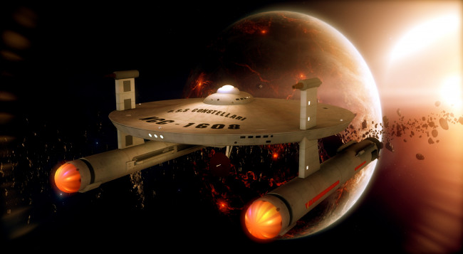 Обои картинки фото космос, арт, вселенная, полет, планета, космический, корабль