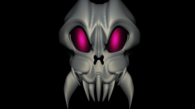 Обои картинки фото 3д графика, ужас , horror, глаза, клыки, черен